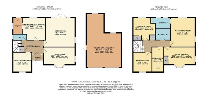 Floorplan for Lansdowne Crescent, Derry Hill, Calne