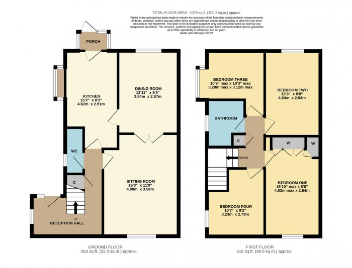 Floorplan for Andrews Close, Chippenham