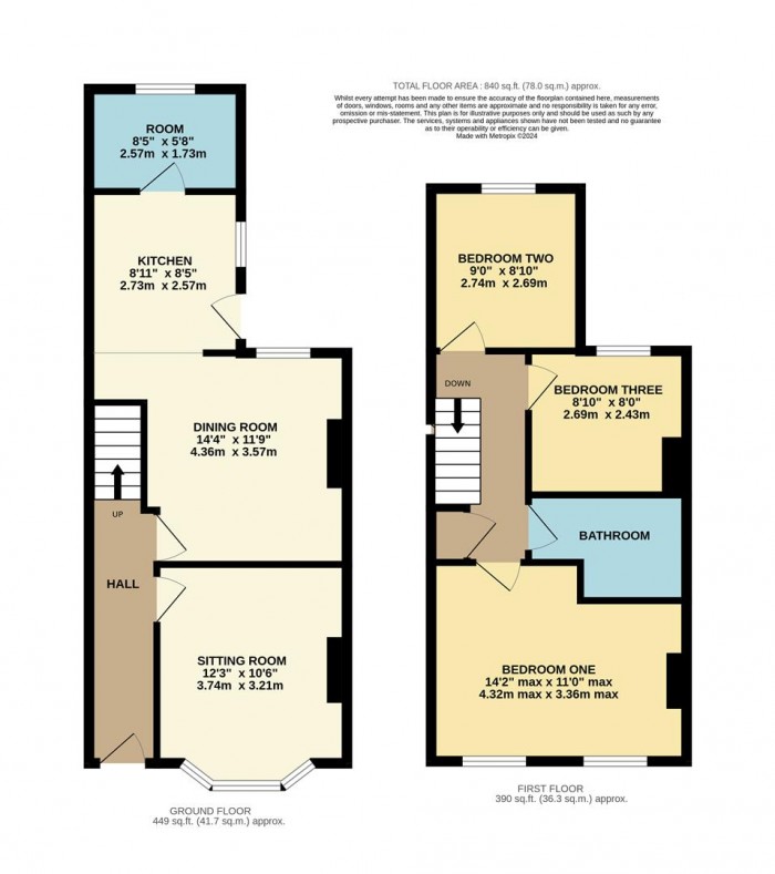 Floorplan for Malmesbury Road, Chippenham