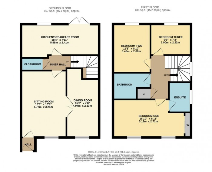 Floorplan for Hickory Way, Chippenham