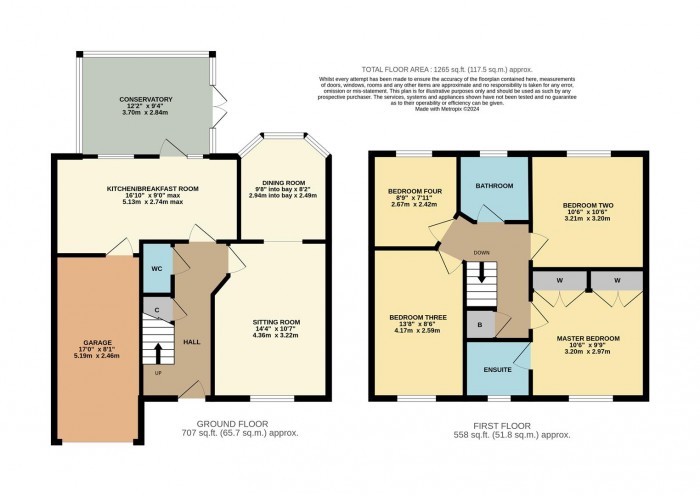 Floorplan for Sutherland Crescent, Chippenham