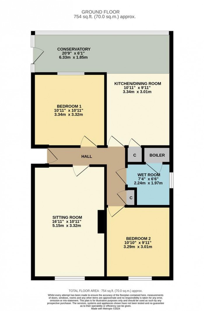 Floorplan for Newall Tuck Road, Chippenham