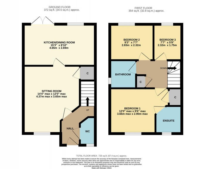 Floorplan for Beech Close, Chippenham