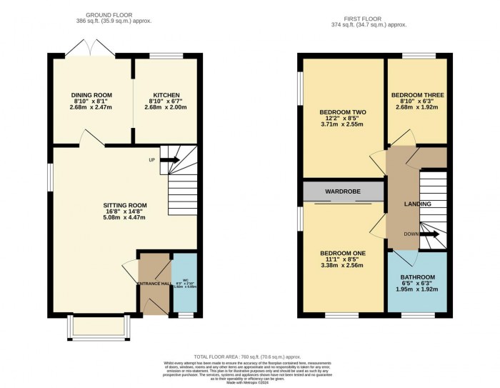 Floorplan for Primrose Way, Chippenham