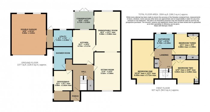 Floorplan for Lansdowne Crescent, Derry Hill, Calne