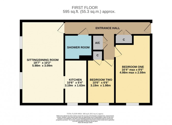 Floorplan for Ivyfield Court, Charter Road, Chippenham