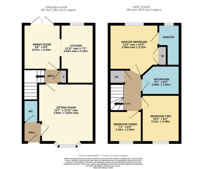 Floorplan for Curlew Drive, Chippenham