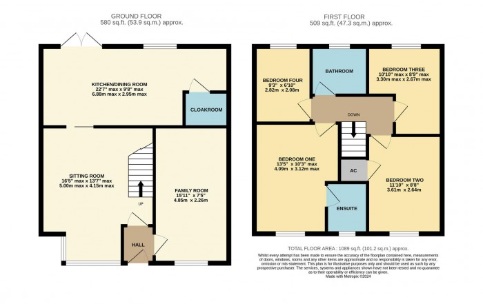 Floorplan for Blackwellhams, Chippenham