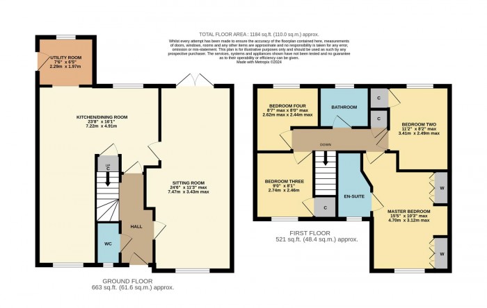 Floorplan for Webbington Road, Pewsham, Chippenham