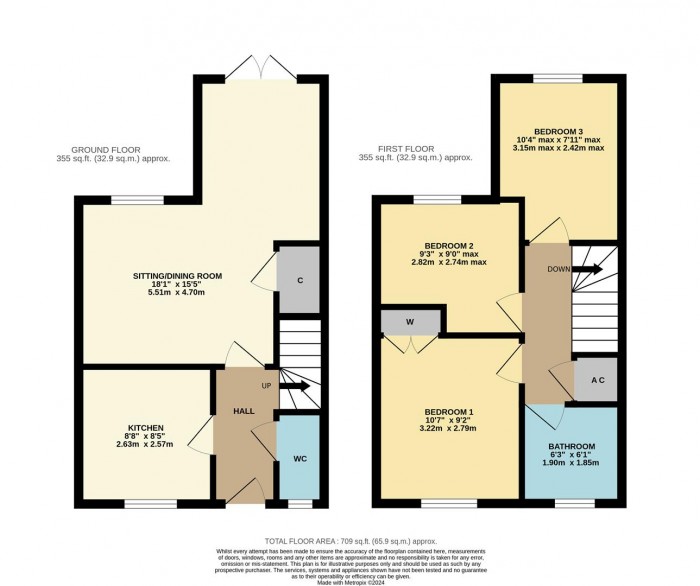 Floorplan for Poppy Close, Calne