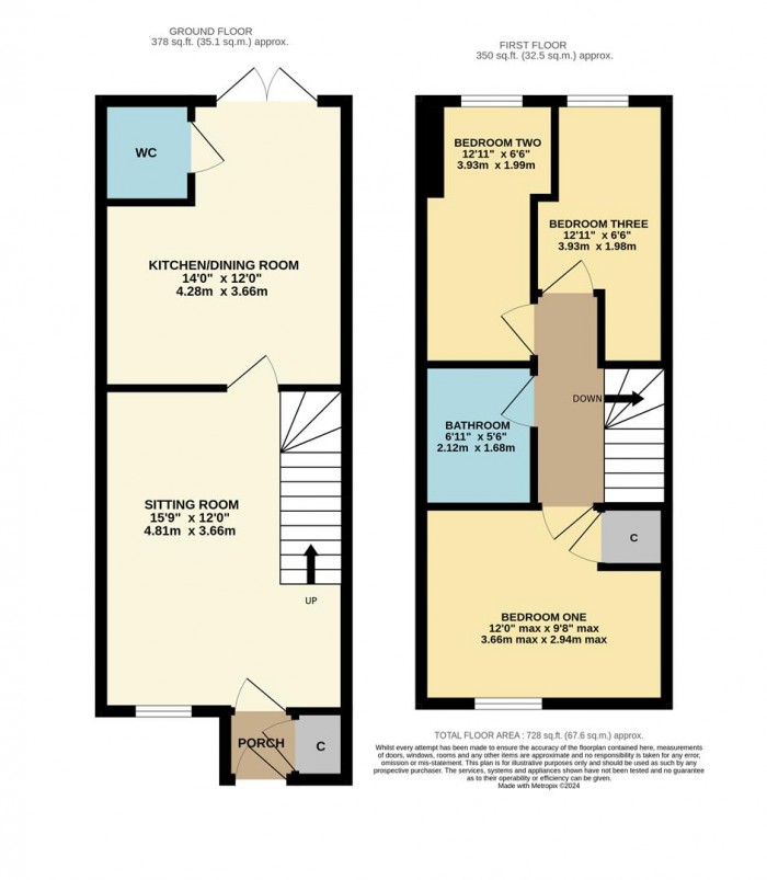 Floorplan for Lysley Close, Chippenham