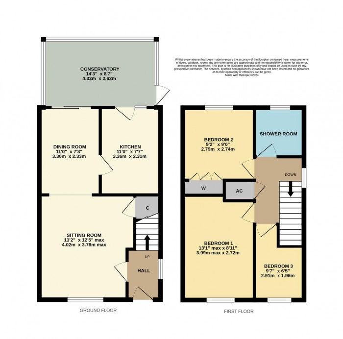 Floorplan for Christopher Drive, Chippenham