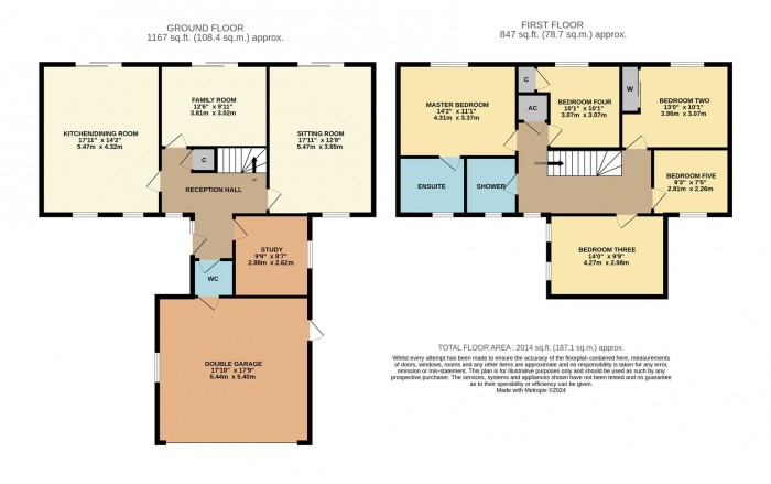 Floorplan for Barry Place, Derry Hill, Calne