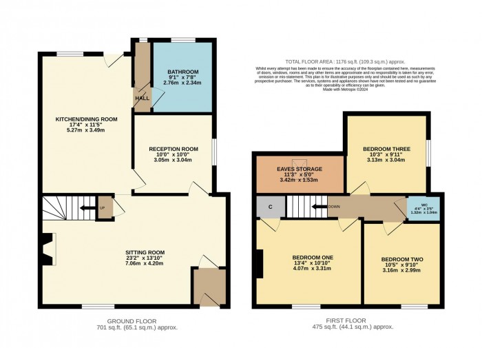 Floorplan for Mount Pleasant, Chippenham