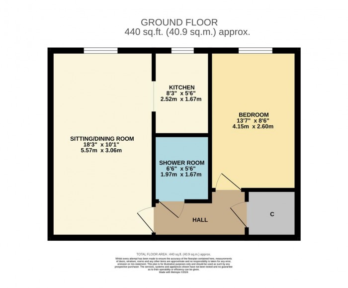 Floorplan for Ivyfield Court, Charter Road, Chippenham