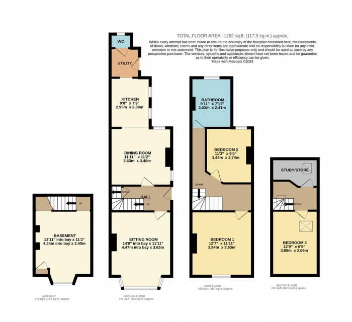 Floorplan for Marshfield Road, Chippenham