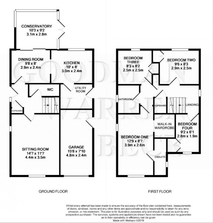 Floorplan for Goodwood Way, Chippenham