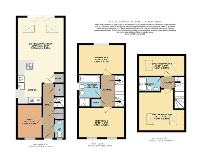 Floorplan for St. Peters Close, Chippenham