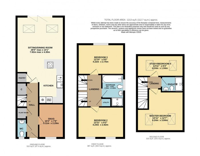 Floorplan for St. Peters Close, Chippenham