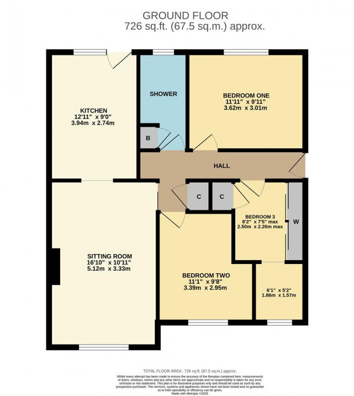 Floorplan for Downham Mead, Chippenham