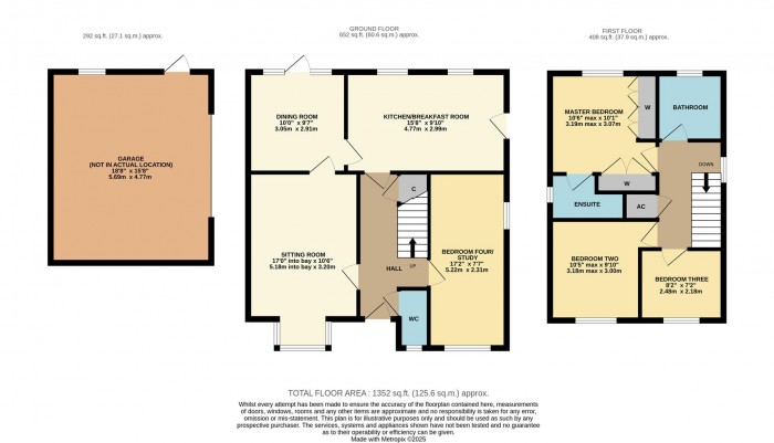 Floorplan for Sandown Drive, Chippenham