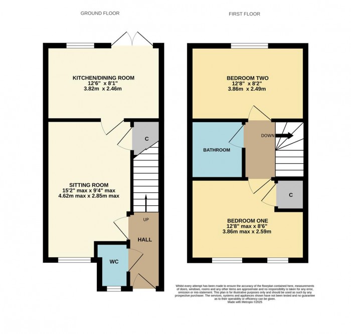 Floorplan for Bryant Close. Chippenham