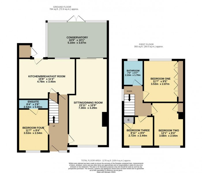 Floorplan for St. Peters Close, Chippenham