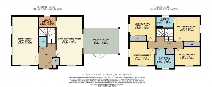 Floorplan for Studley Gardens, Studley, Calne