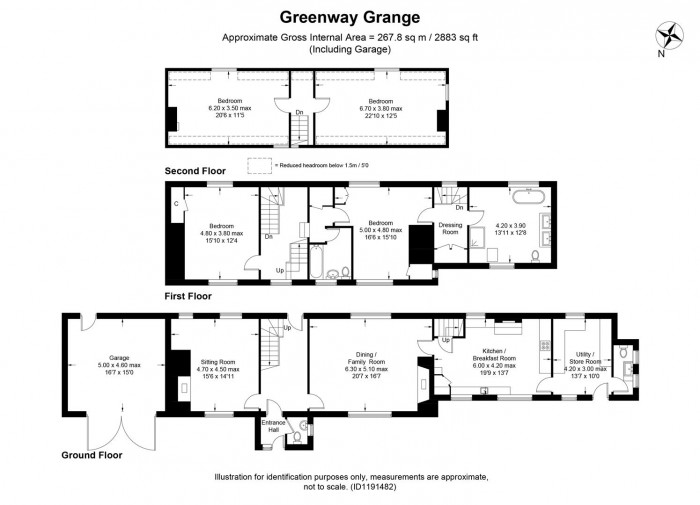 Floorplan for Hill Corner Road, Chippenham
