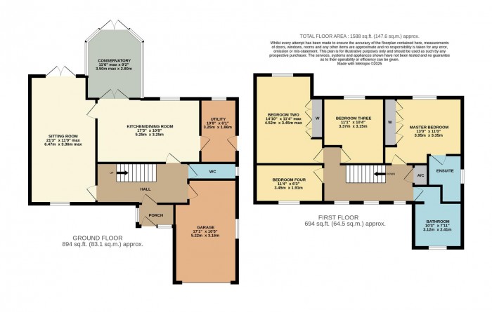 Floorplan for Bell Piece, Sutton Benger, Chippenham