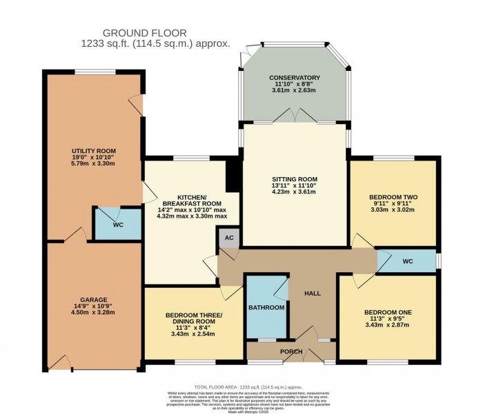 Floorplan for Sadlers Mead, Chippenham