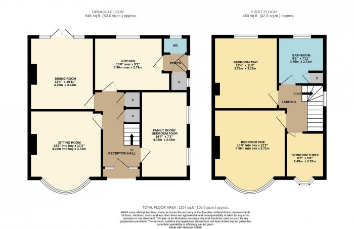 Floorplan for Bristol Road, Chippenham