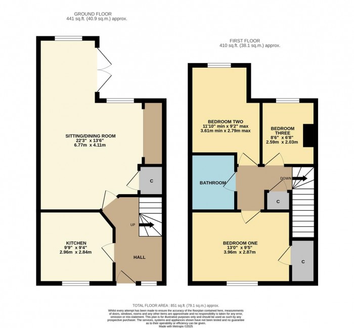 Floorplan for Paddock End, Kington St. Michael, Chippenham