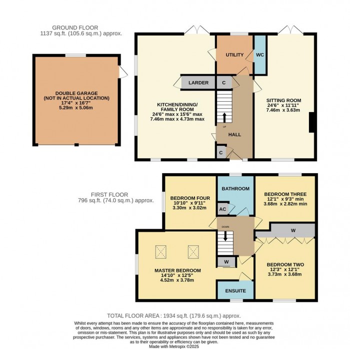 Floorplan for Lansdowne Crescent, Derry Hill