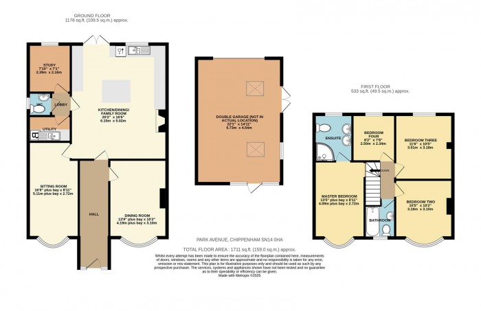 Floorplan for Park Avenue, Chippenham