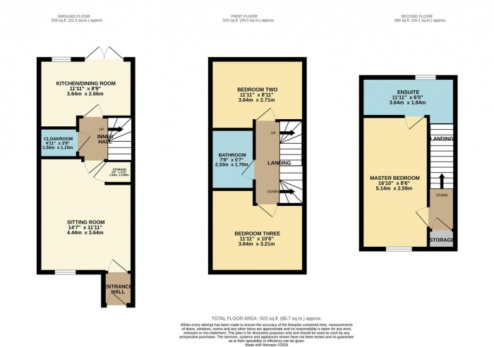 Floorplan for Scott Ashe Close, Chippenham