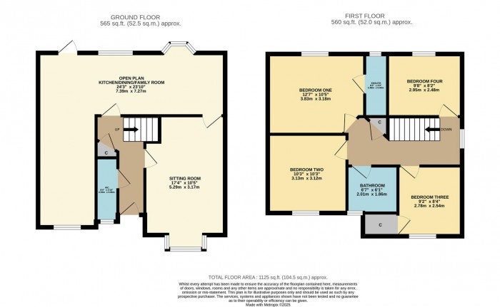 Floorplan for Sutherland Crescent, Chippenham