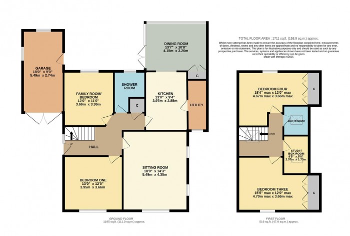 Floorplan for Ridings Mead, Chippenham