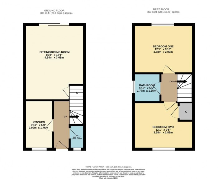 Floorplan for Cowslip Way, Chippenham
