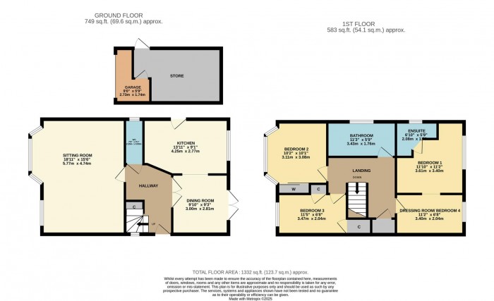 Floorplan for Acacia Close, Chippenham