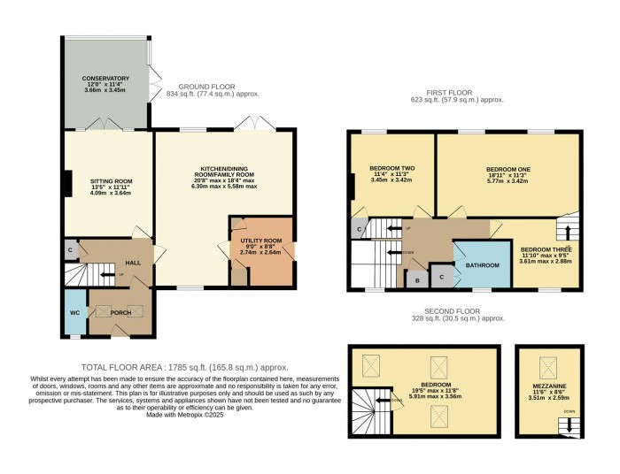Floorplan for Hillcrest, Colerne, Chippenham
