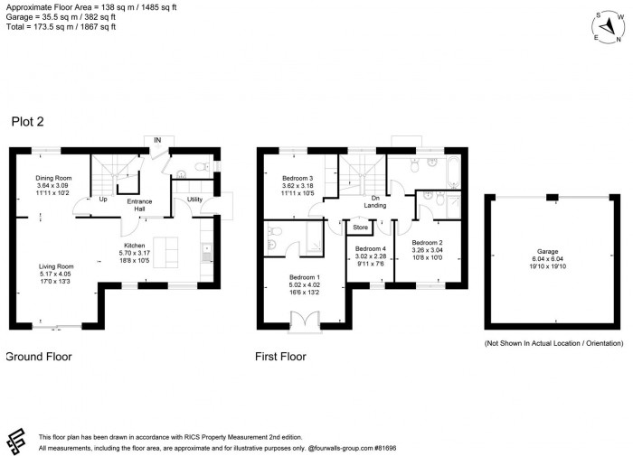 Floorplan for Silver Street, Gastard, Corsham