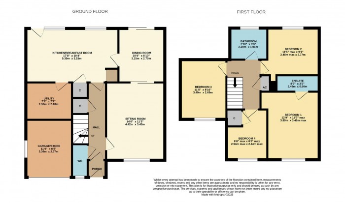 Floorplan for Wells Close, Chippenham