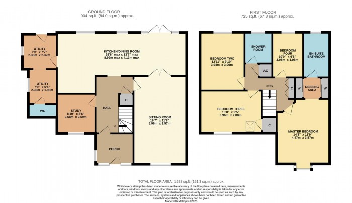 Floorplan for Chevral Close, Chippenham