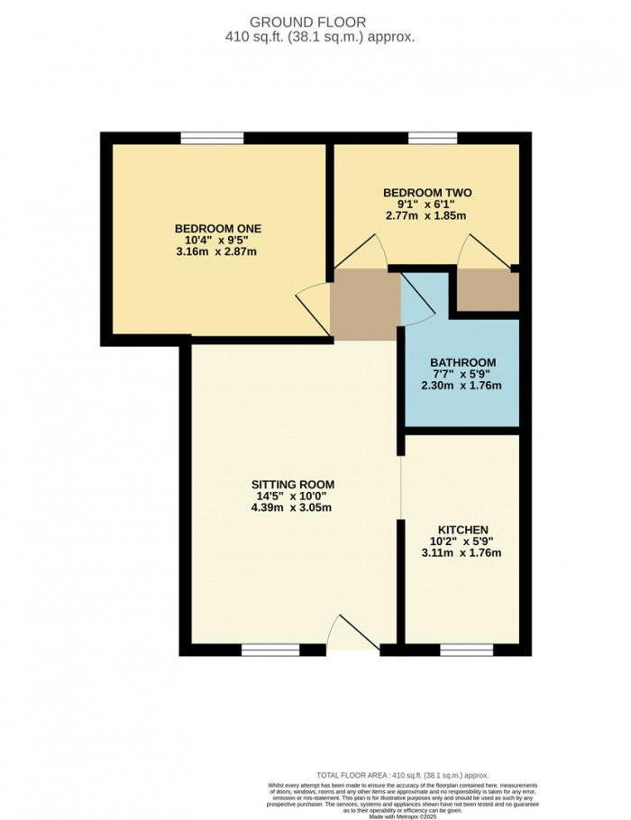 Floorplan for Hill Rise, Chippenham