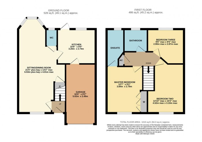 Floorplan for Sutherland Crescent, Chippenham