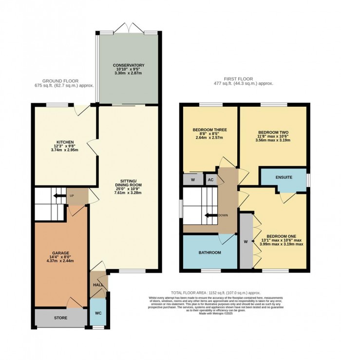 Floorplan for Oak Road, Chippenham