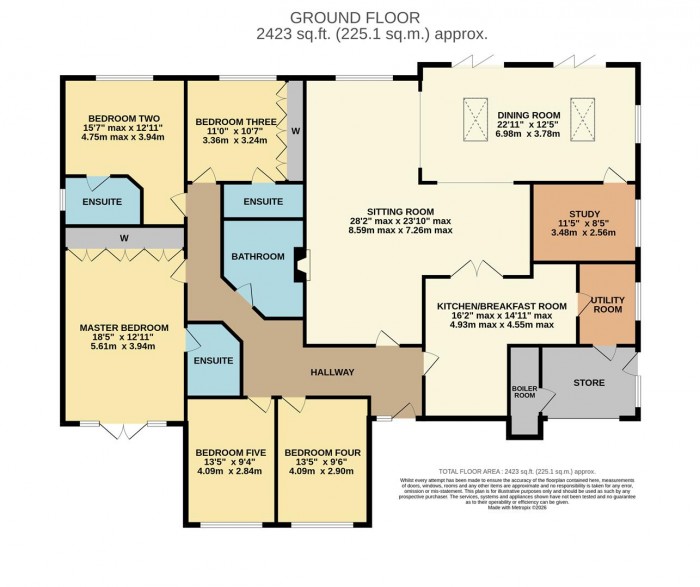 Floorplan for Stanton St. Quintin, Chippenham