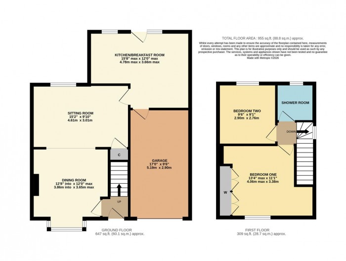 Floorplan for Park Avenue, Chippenham