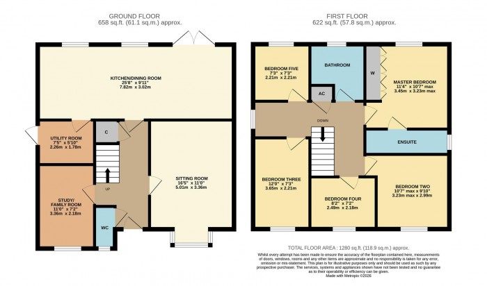 Floorplan for Aintree Drive, Chippenham